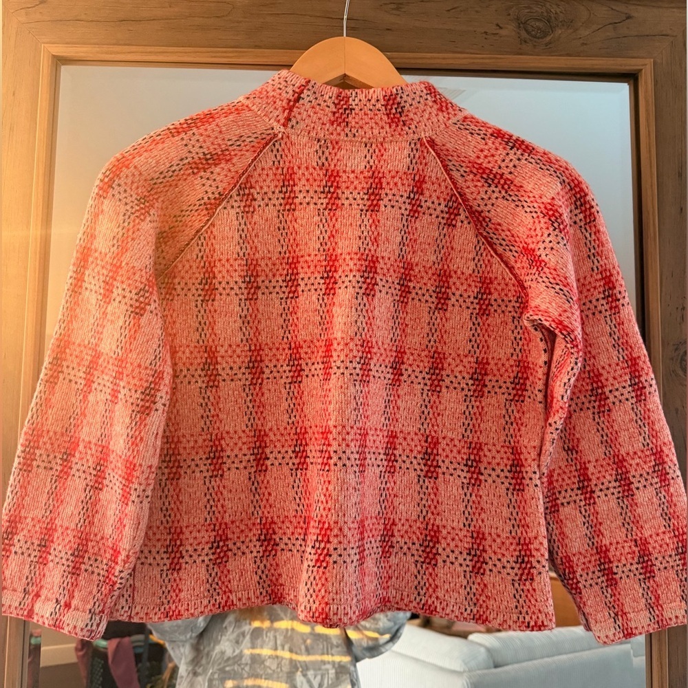 Anthropologie Field Flower plaid pullover sweater - Picture 3 of 5